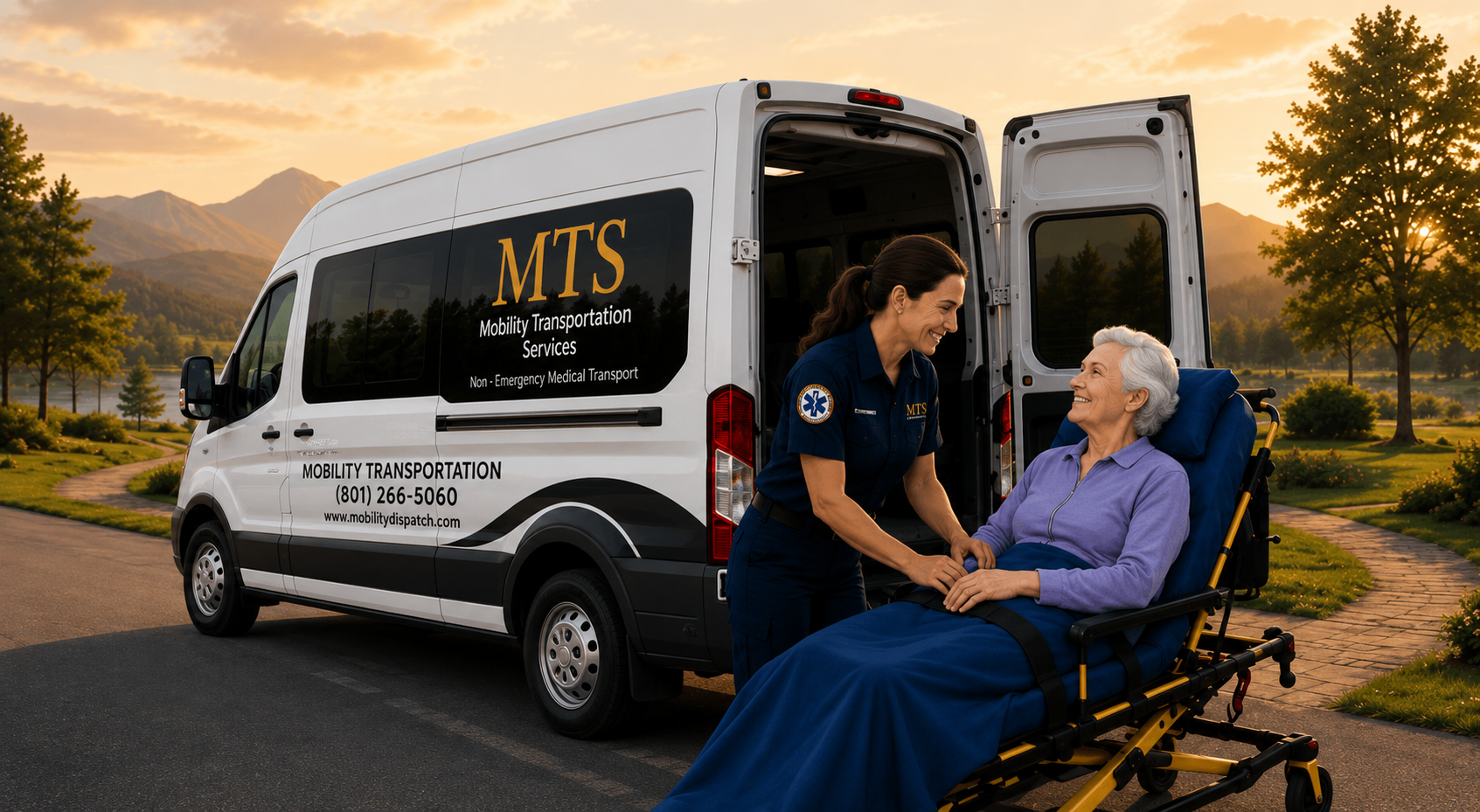 Hospital-to-home long-distance medical transportation